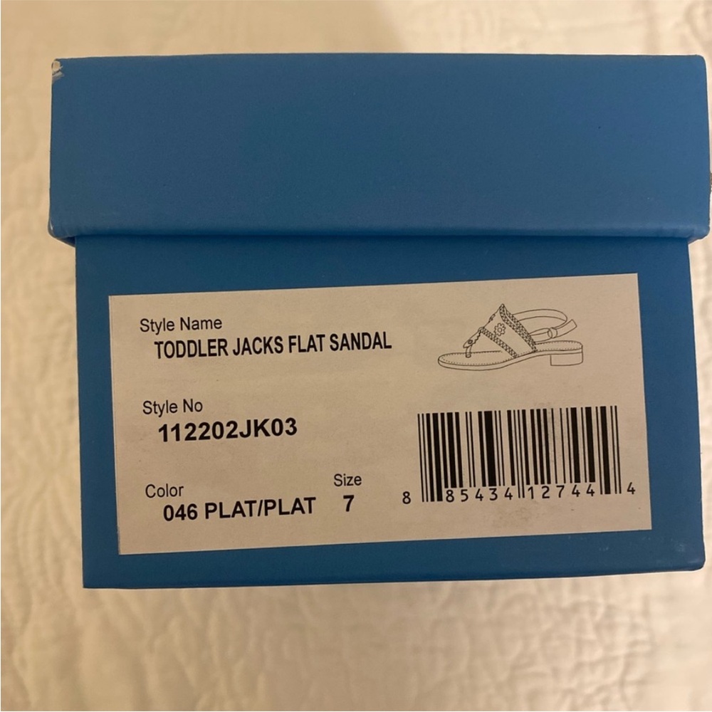 NEW Kid Jack Rogers Gold Sandals - Picture 6 of 7